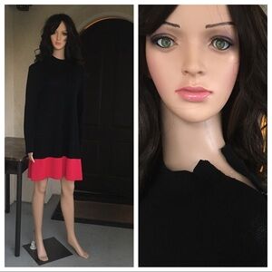 St John sportswear drees color black &pink.